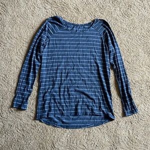 Lululemon striped long sleeve. Size Medium. Worn twice. Great condition.